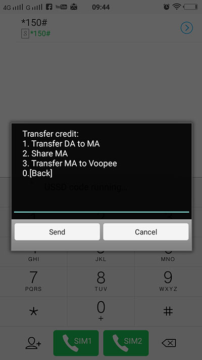 Share MA untuk transfer kredit xox